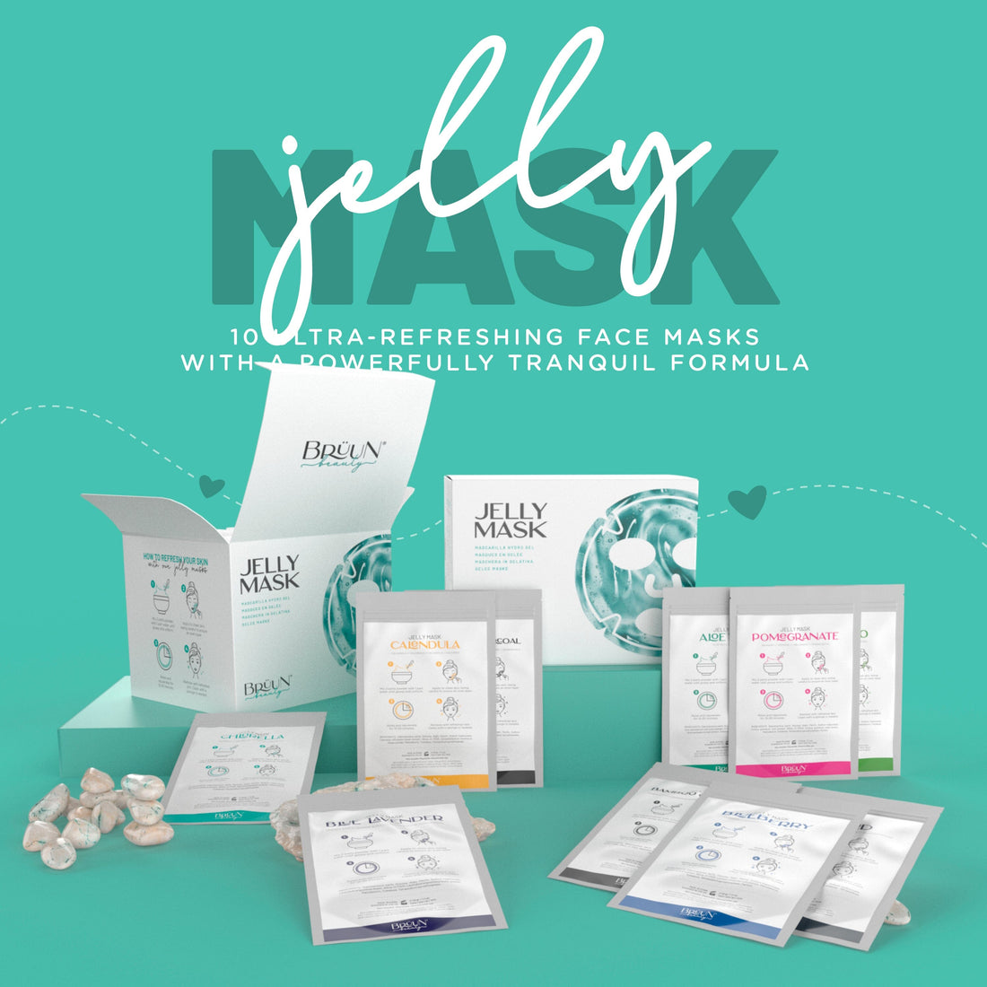 Jelly Mask Neo Premium Kit 10 pcs Hydro Face Mask SH-Jelly Mask NEO Bruun Beauty
