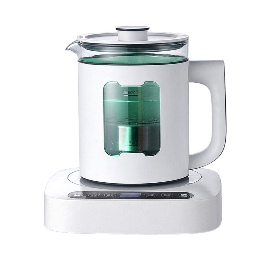 BRÜUN Automatic Hydrogenator Water Bottle – A 1 Liter Upgraded White 1600PPB SPE & PEM Technology with Constant Water Temperature Hydrogen Ionizer Big Pitcher Bruun Beauty