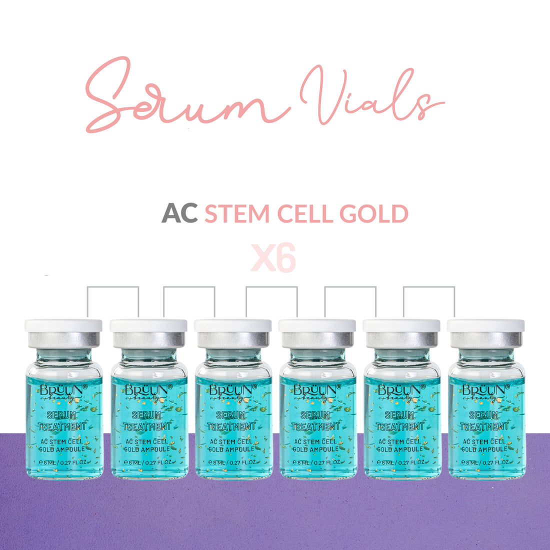 BB Serum Ampule – A (Pack of 6) AC Stem Cell Aampule for Natural Beauty Routines Bruun Beauty