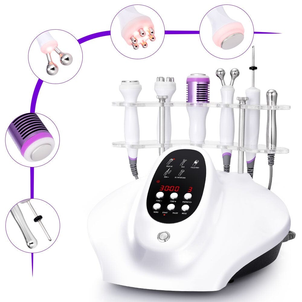 BRUUN 5 in 1 Ultrasonic R-F Skin Tightening Facial Beauty Machine Bruun Beauty