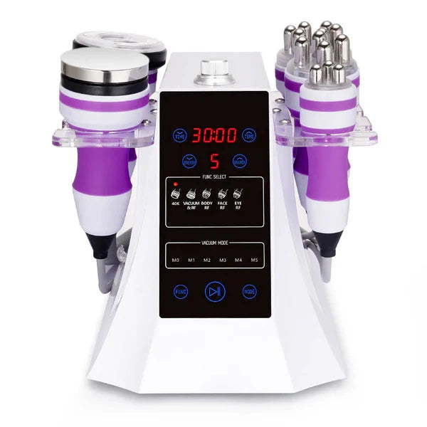 BRĆUN 40K 5-in-1 Ultrasonic Cavitation Vacuum R-F Body Slimming Skin Lifting Machine Bruun Beauty