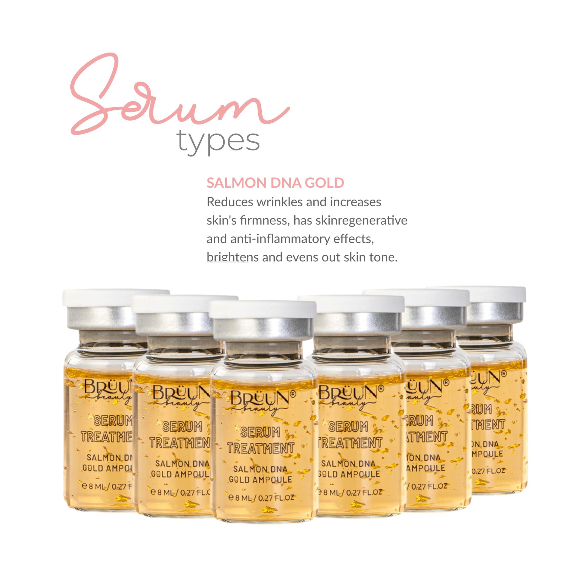 BB Glow Serum Ampoule – A (Pack of 6) SD Gold Ampoule for Healthy Skin Tissue Growth Bruun Beauty