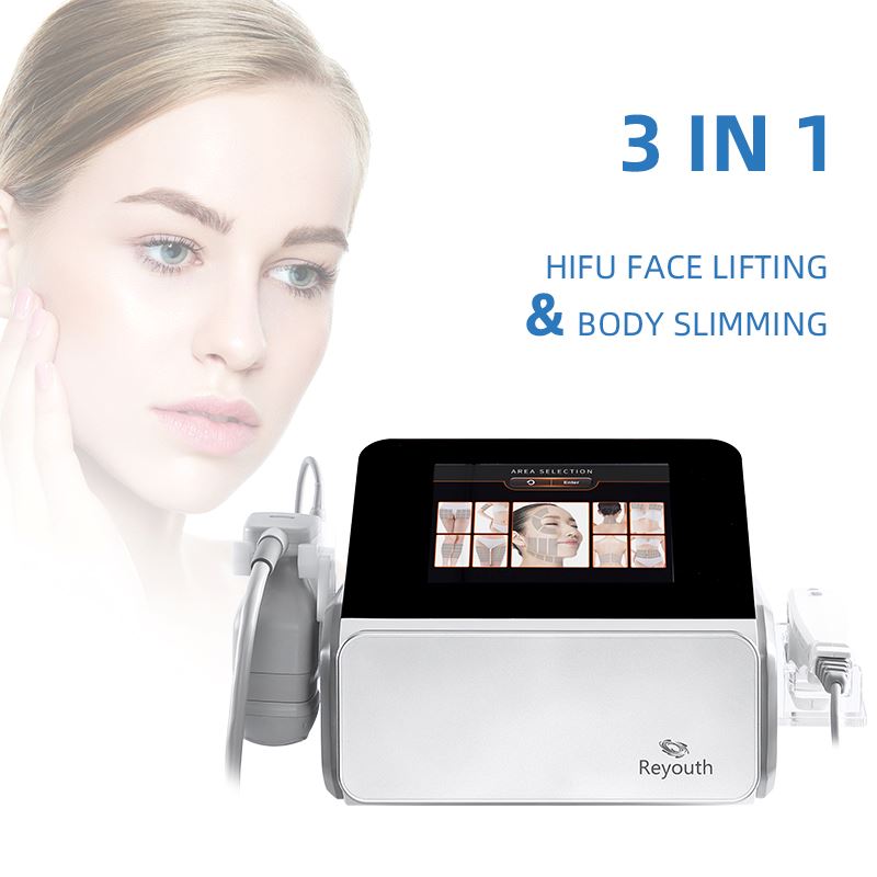 BRÜUN 3 in 1 8D HIFU + Vmax + Liposonic Profesional Facial & Body Machine - Deep Antiaging Anti Wrinkle Body Sliming C6 Bruun Beauty