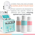 Hydrogen Oxygen Facial Machine Serums – 30ml Aqua Peeling Solution Pack (AS1, SA2, AO3) – Skin Care for Home & Spa Bruun Beauty