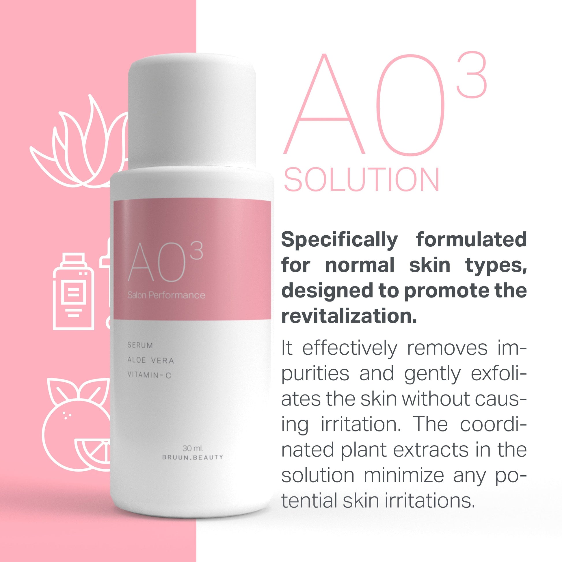 Hydrogen Oxygen Facial Machine Serums – 30ml Aqua Peeling Solution Pack (AS1, SA2, AO3) – Skin Care for Home & Spa Bruun Beauty