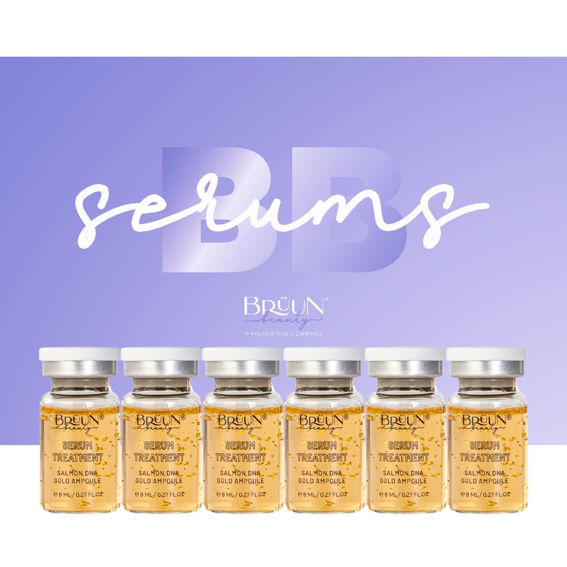 BB Glow Serum Ampoule – A (Pack of 6) SD Gold Ampoule for Healthy Skin Tissue Growth Bruun Beauty