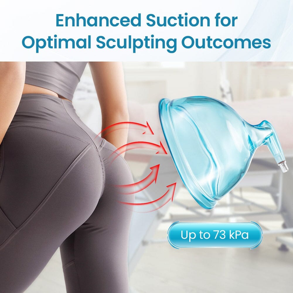 BRÜUN Vacuum Butt Lift Machine Strong Suction 73kPa Larger Vacuum Cups For Beauty Salon Bruun Beauty