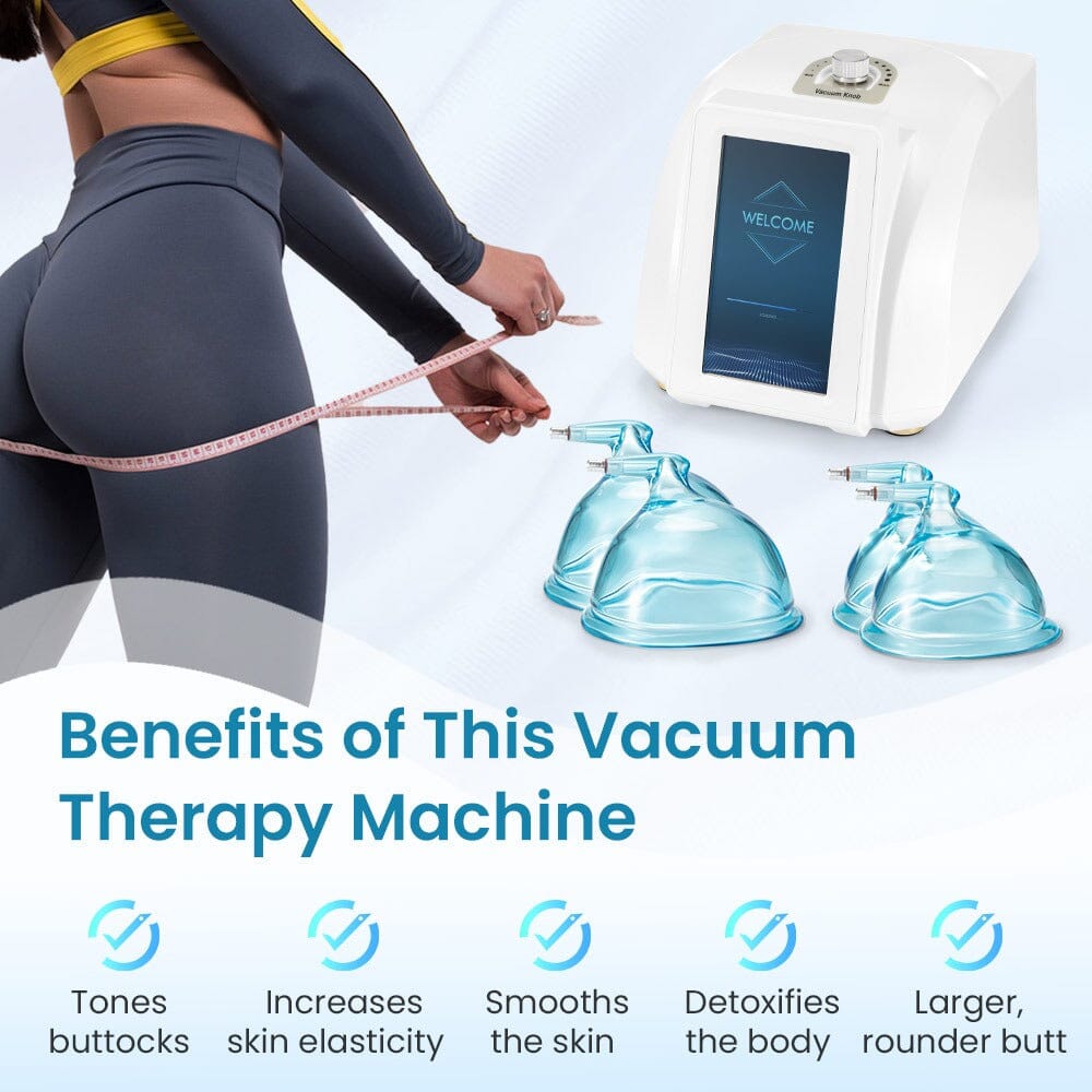 BRÜUN Vacuum Butt Lift Machine Strong Suction 73kPa Larger Vacuum Cups For Beauty Salon Bruun Beauty