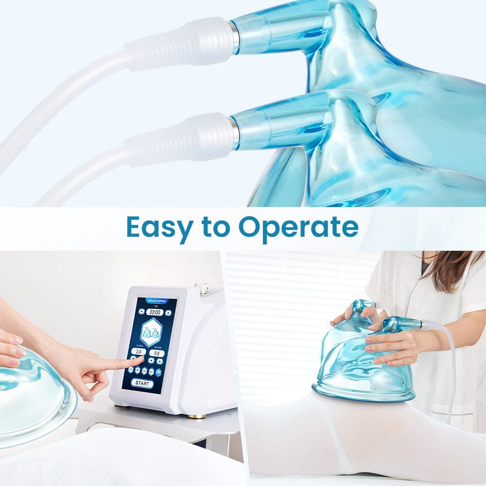 BRÜUN Vacuum Butt Lift Machine Strong Suction 73kPa Larger Vacuum Cups For Beauty Salon Bruun Beauty