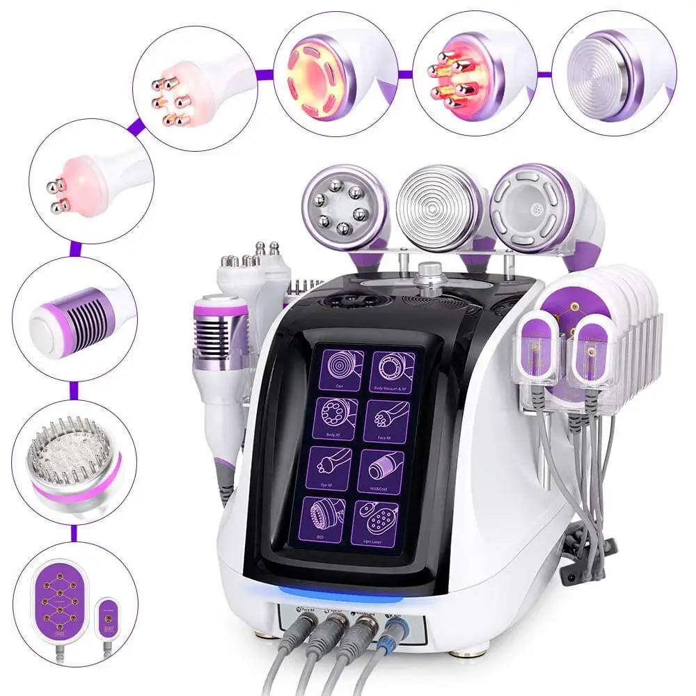 BRÜUN 9in1 Lipo Laser Ultrasonic Cavitation Machine Body Sculpting Skin Tightening Face Lifting for Startup Beauty Studios & Home use Bruun Beauty