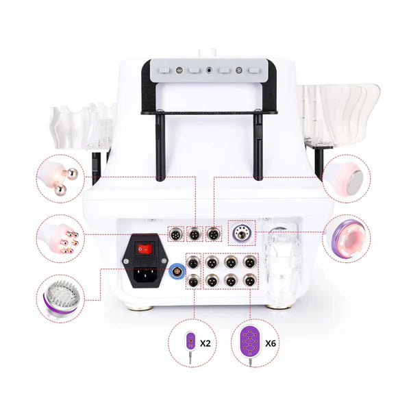 BRÜUN 10 in 1 Cavitation Machine Cellulite Removal Radio Frequency Body Sculpting RF Facial Skin Care Beauty Equipment for Beauty Studio & Home Use Bruun Beauty