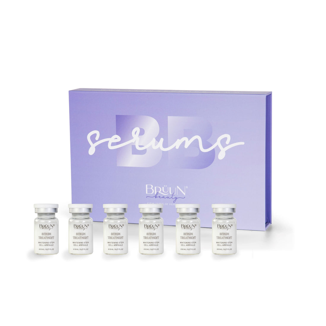 BB Serum Ampoule – A (Pack of 6) Whitening Stem Cell Ampoule for Stronger Lightning Effect Bruun Beauty