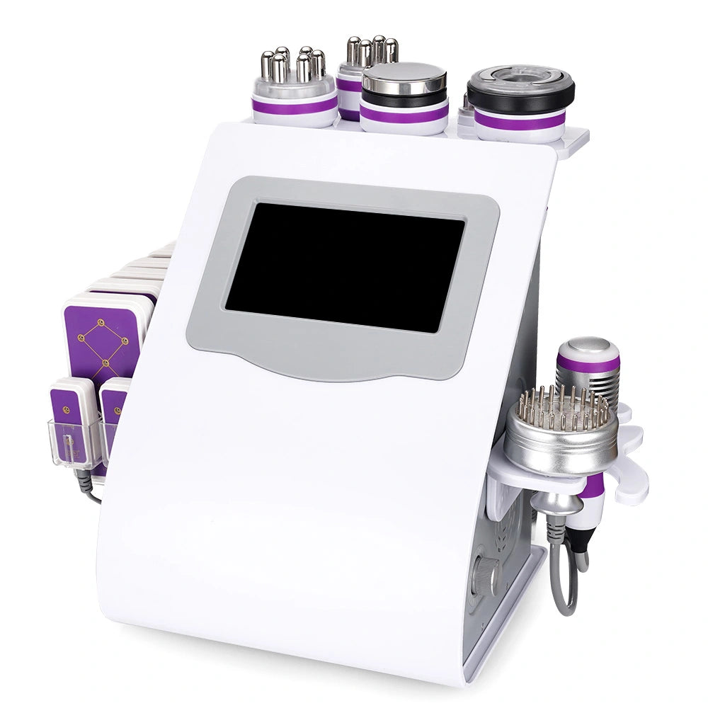 BRĆUN 9 in 1 40k Ultrasonic Cavitation Machine Body Sculpting RF Facial Skin Care Tightening Body Shaping for Startup Beauty Salons & Home Spa Bruun Beauty
