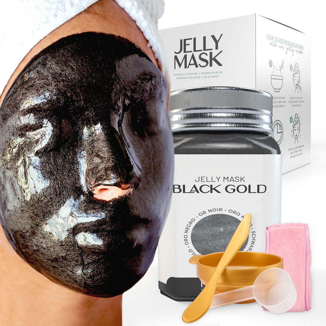 Black Gold Salicylic AC BHA Jelly Mask Jar Face Care Rubber Mask SH-Black Gold Salicylic AC Jar Bruun Beauty