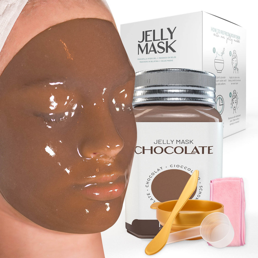 Chocolate Jelly Mask Jar Face Care Rubber Mask SH-Chocolate Jar Bruun Beauty
