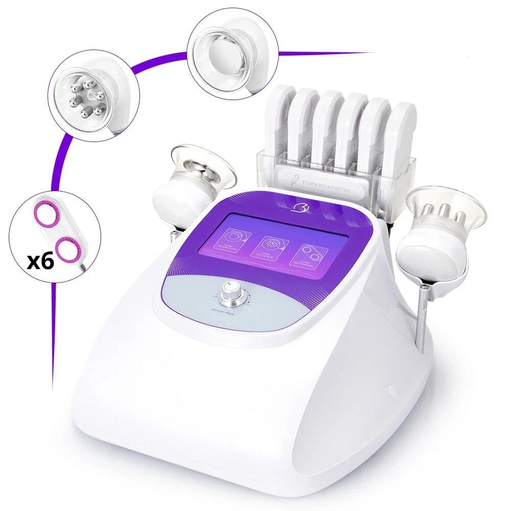BRÜUN - 40K Ultrasonic Cavitation Machine 3.0 for Skin Tightening and Weight Lose - RF Vacuum for Fat Burning and Body Shaping for Spa Use Bruun Beauty