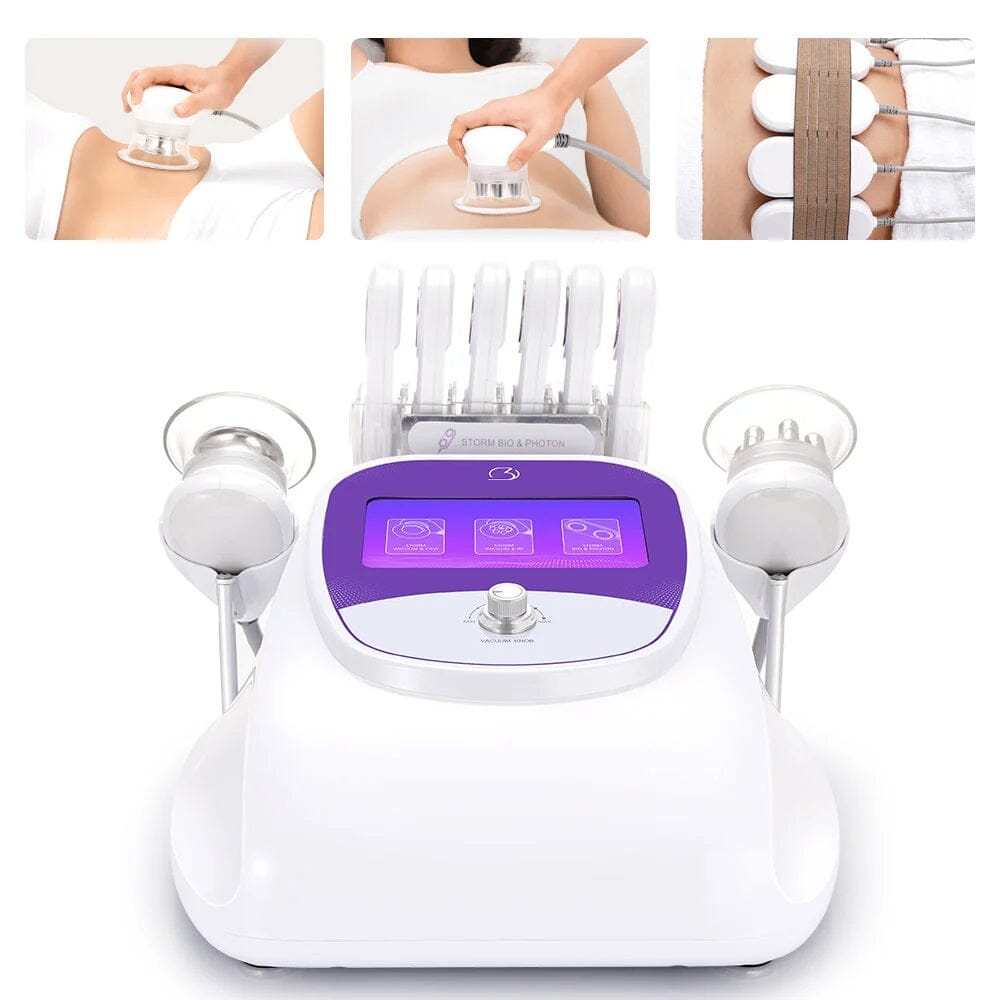 BRÜUN - 40K Ultrasonic Cavitation Machine 3.0 for Skin Tightening and Weight Lose - RF Vacuum for Fat Burning and Body Shaping for Spa Use Bruun Beauty