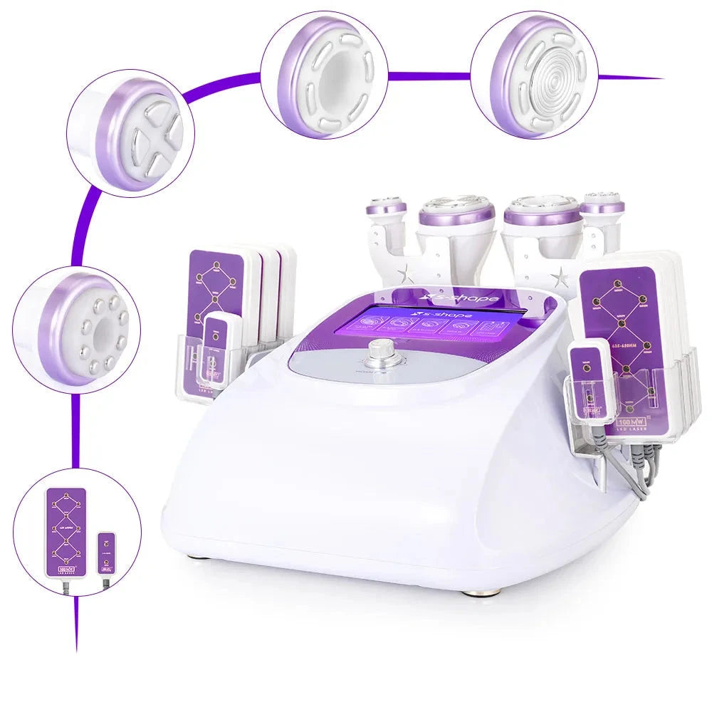 BRÜUN Fat Cavitation 30K S Shape Machine 160MW Lipo Laser Fat Burning Bruun Beauty
