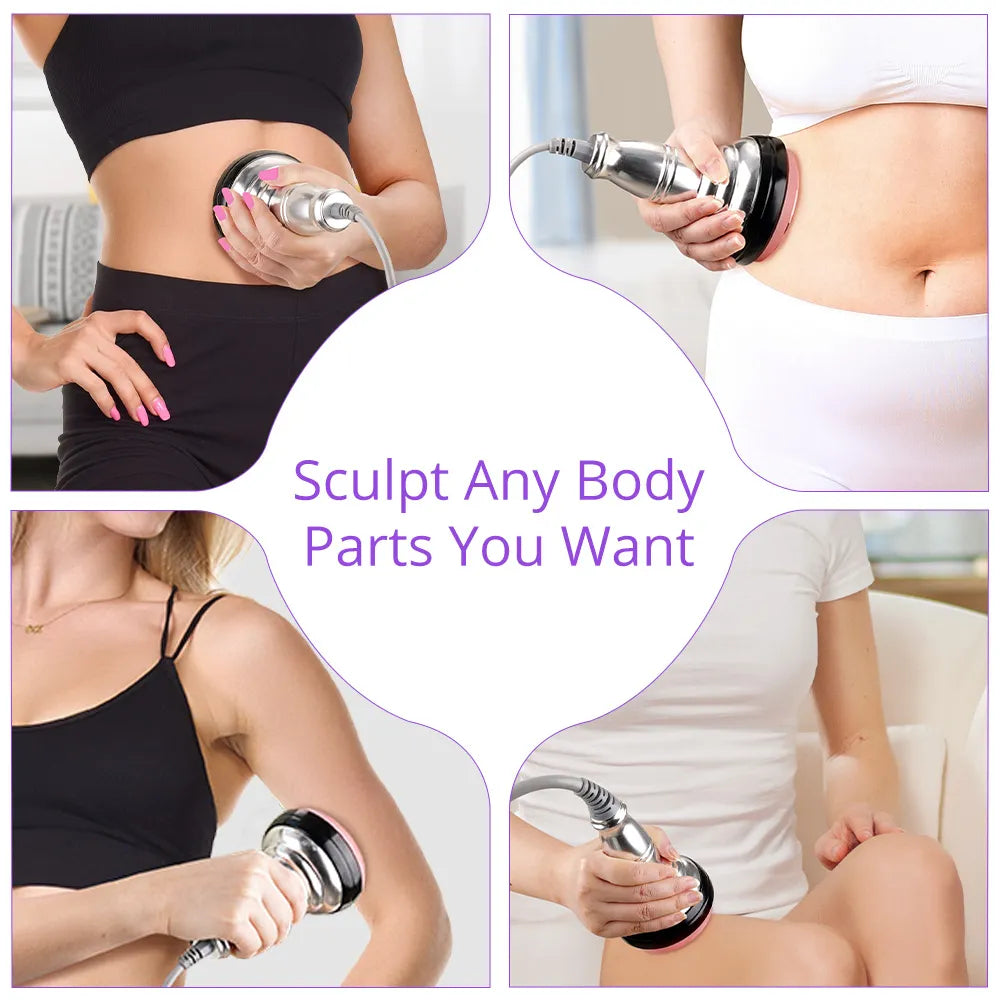 BRÜUN 40Kpro 6 in 1 Ultrasonic Cavitation Machine Profesional Body Sculpting RF Rio Anti-Aging Shaping Face Lifting for Small Beauty Studios Bruun Beauty