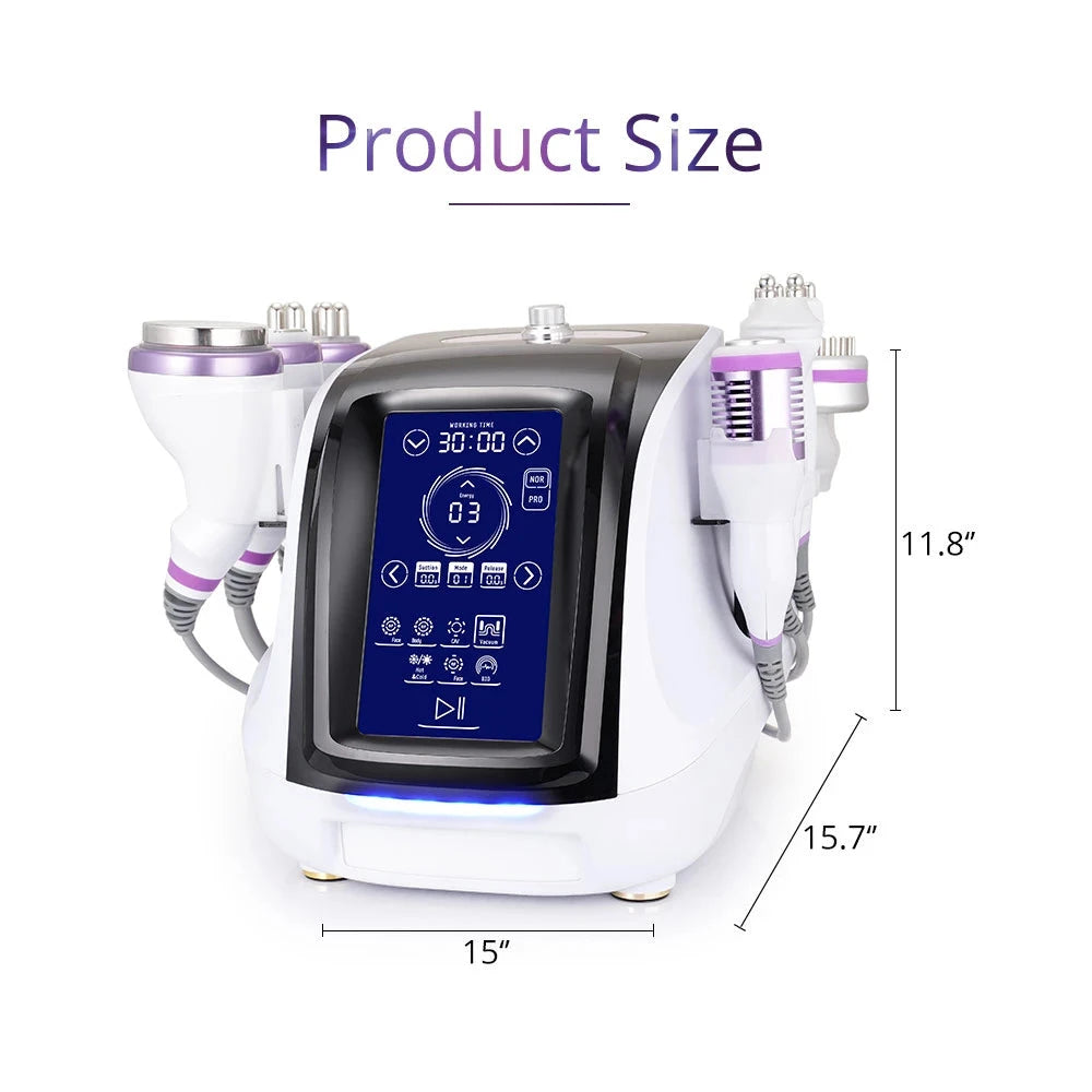 BRÜUN 8-in-1 RF Vacuum Cavitation Body Shaping Machine with Hot & Cold Hammer – Wrinkle Remover Beauty Device Bruun Beauty