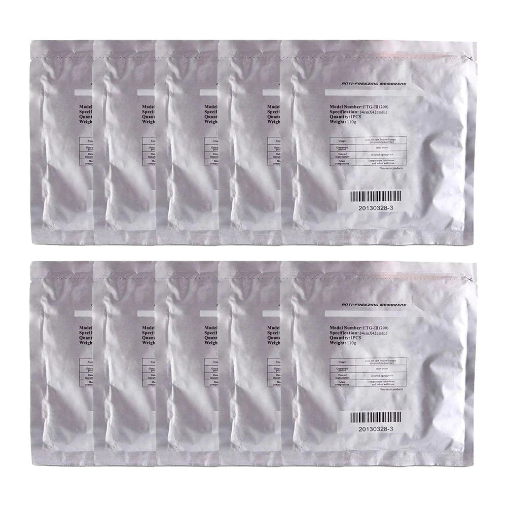 BRĆUN 10 Pcs Antifreeze Membranes (34cm x 42cm) for Body Fat Freezing Treatments Bruun Beauty