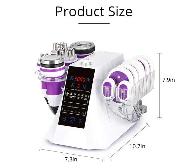 BRÜUN 2.0 6-in-1 40K Cavitation & Vacuum RF Body Sculpting and Slimming Machine Bruun Beauty