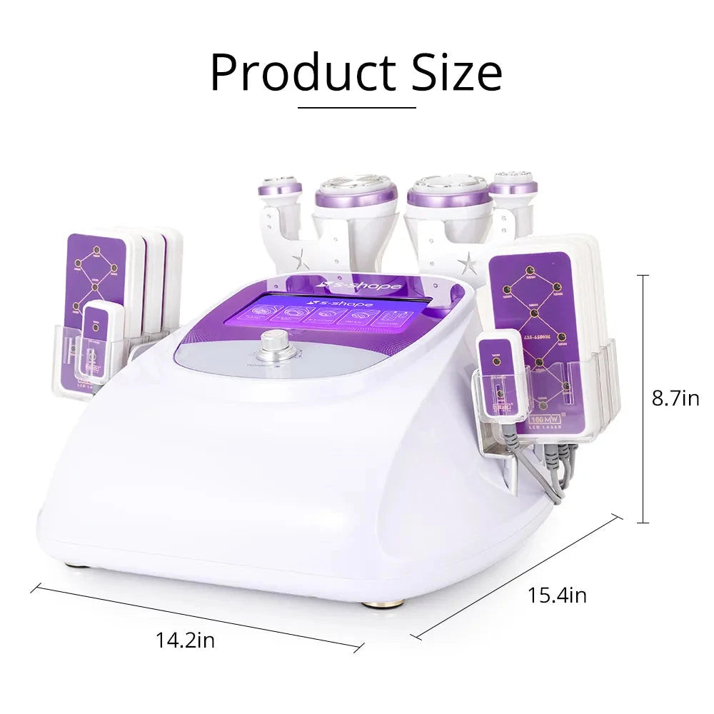 BRÜUN Fat Cavitation 30K S Shape Machine 160MW Lipo Laser Fat Burning Bruun Beauty
