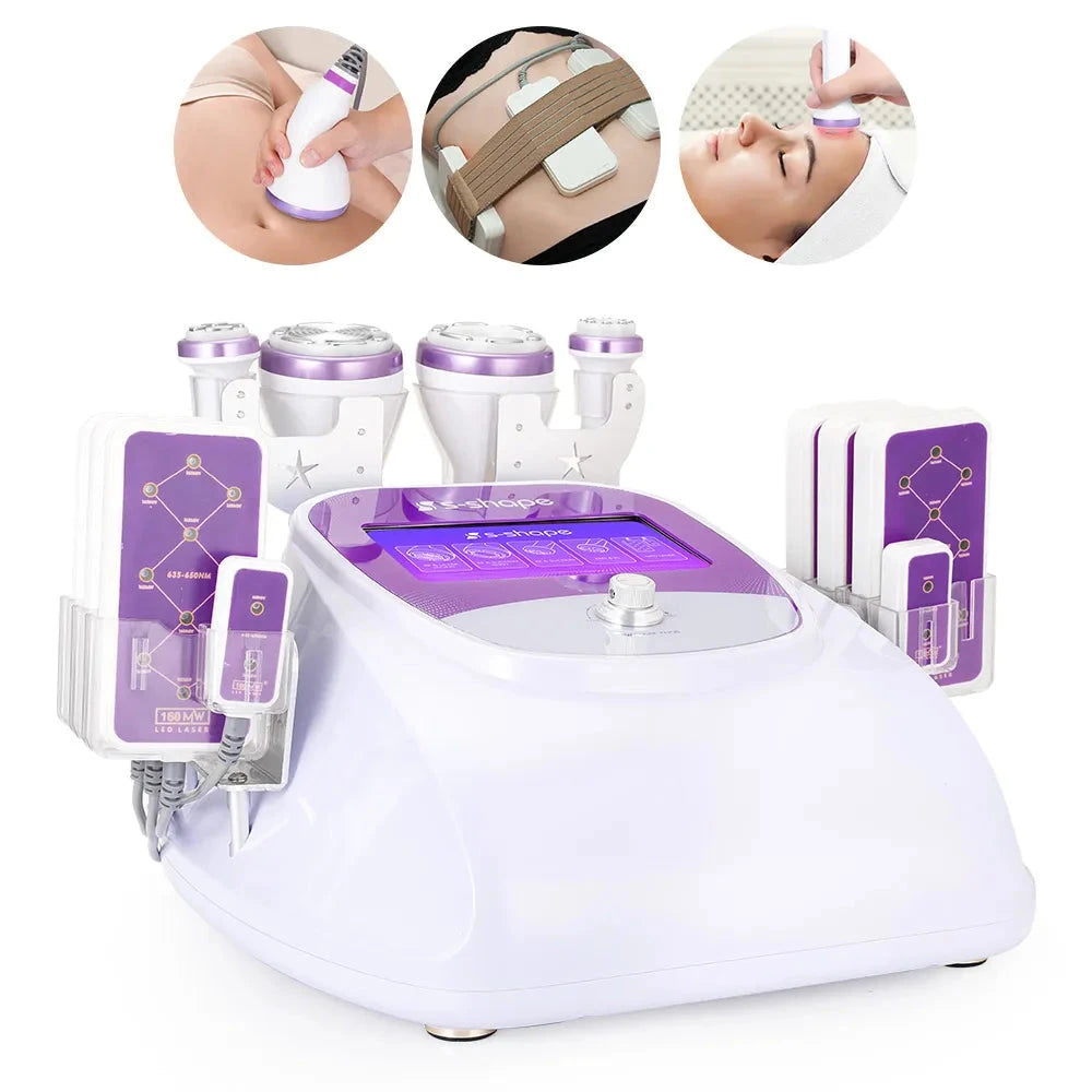 BRÜUN Fat Cavitation 30K S Shape Machine 160MW Lipo Laser Fat Burning Bruun Beauty