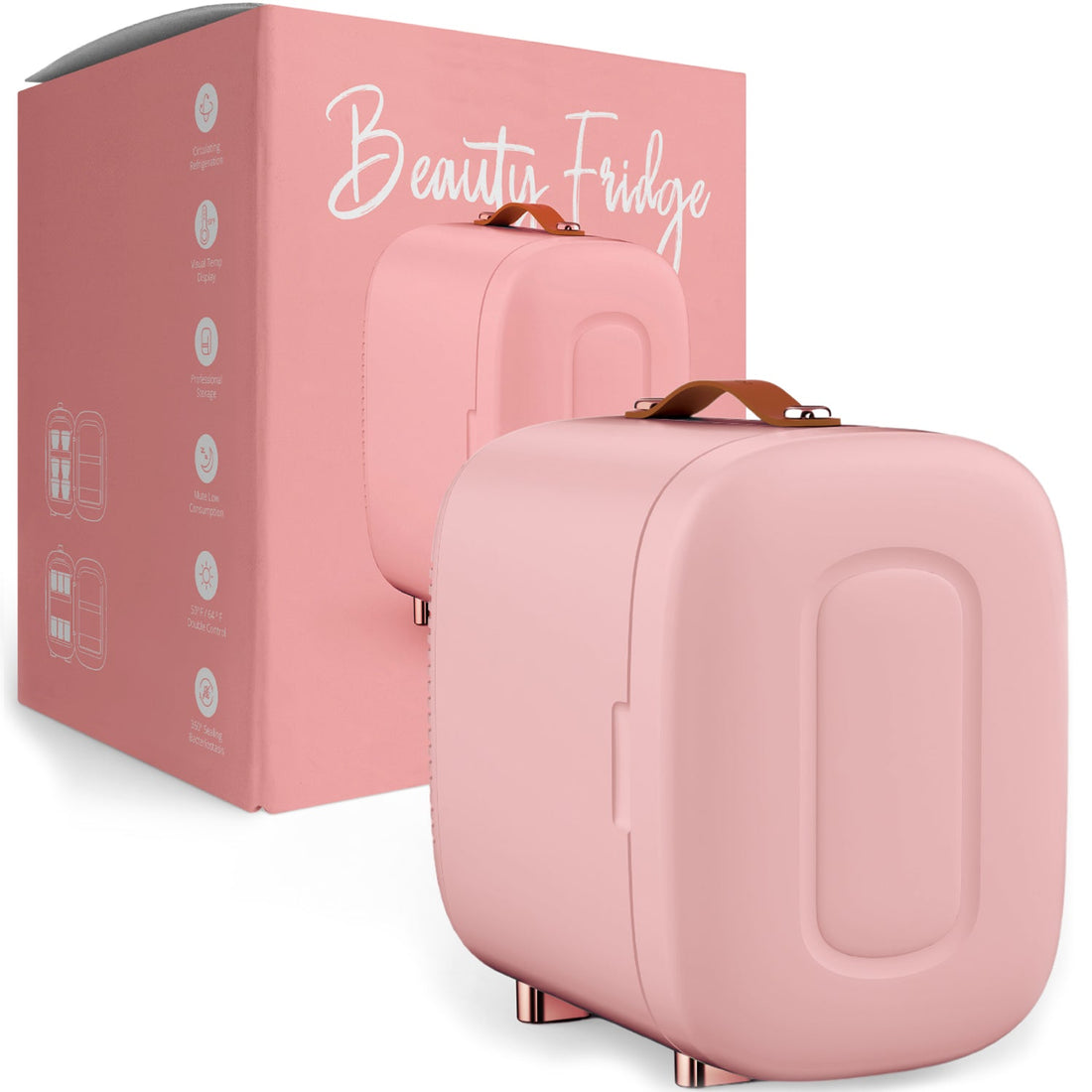 BRÜUN Beauty Fridge Cosmetics & Makeup Refrigerator Avery Rose Beauty Fridge Bruun By Avery Rose