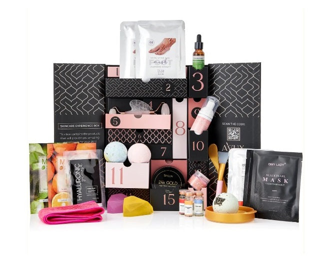 AVUX Beauty Care Bundle 32 pcs Spa set gift on birthday and wedding for girls and women SH-Gift Box-Model B-31 AVUX