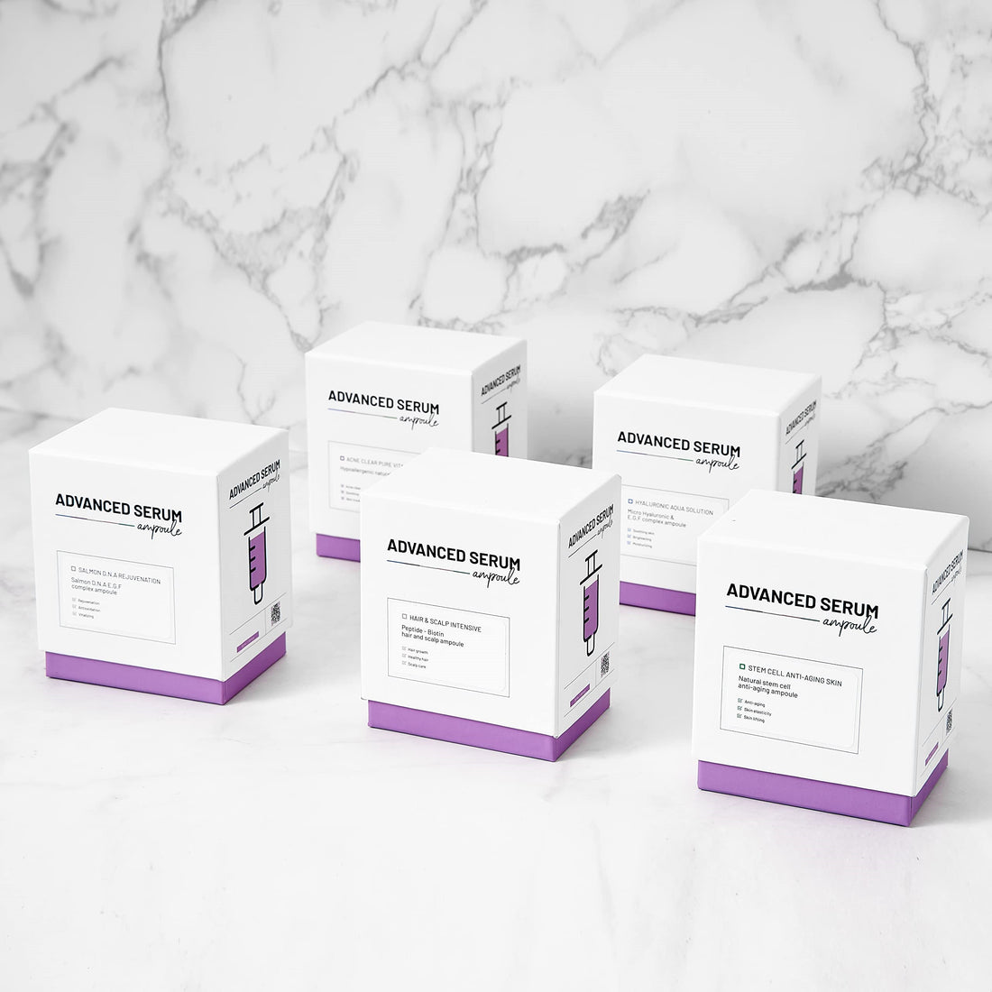 5 Advanced Serum Ampoule Kit for Microneedling 5 SERUM BUNDLE Bruun By Avery