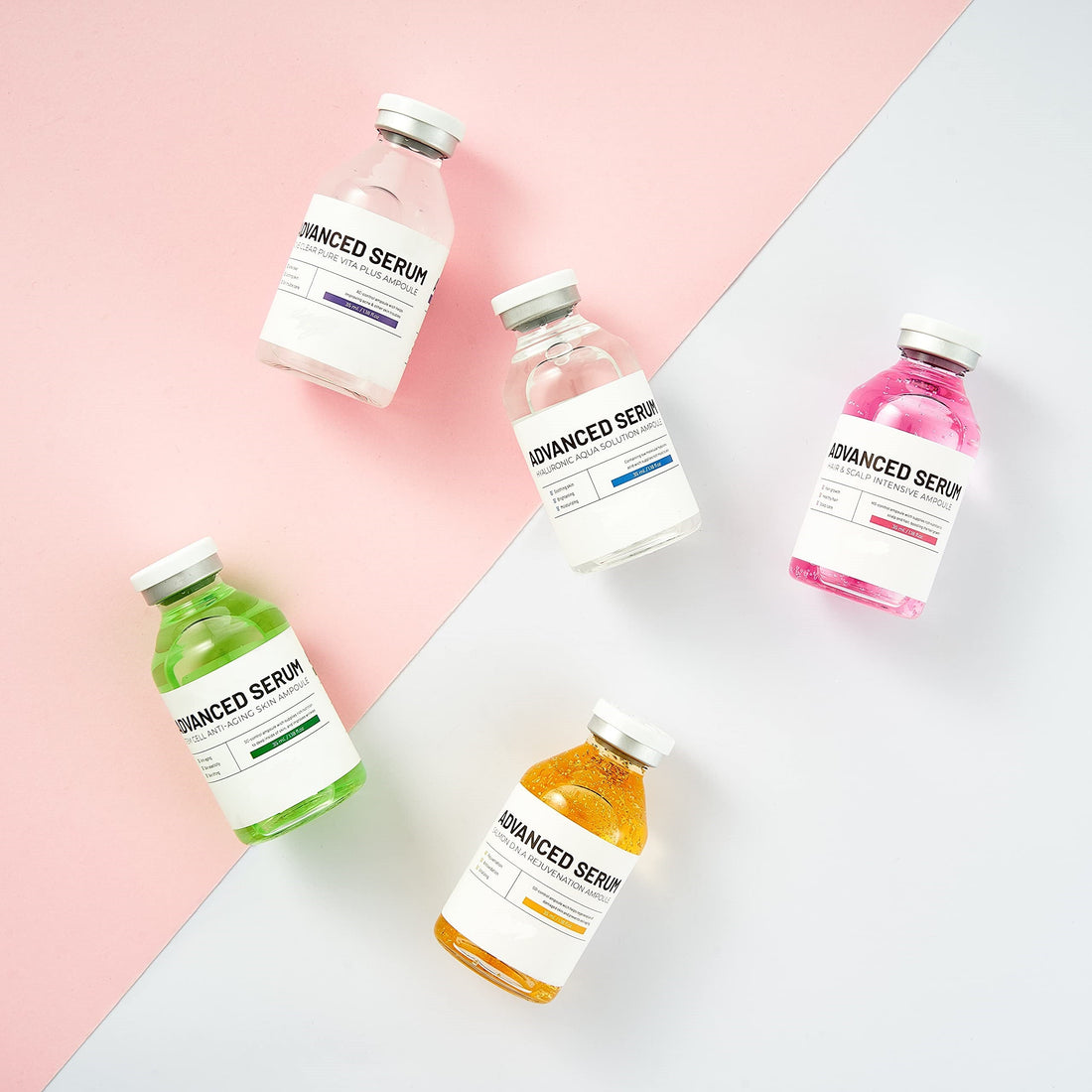 5 Advanced Serum Ampoule Kit for Microneedling 5 SERUM BUNDLE Bruun By Avery