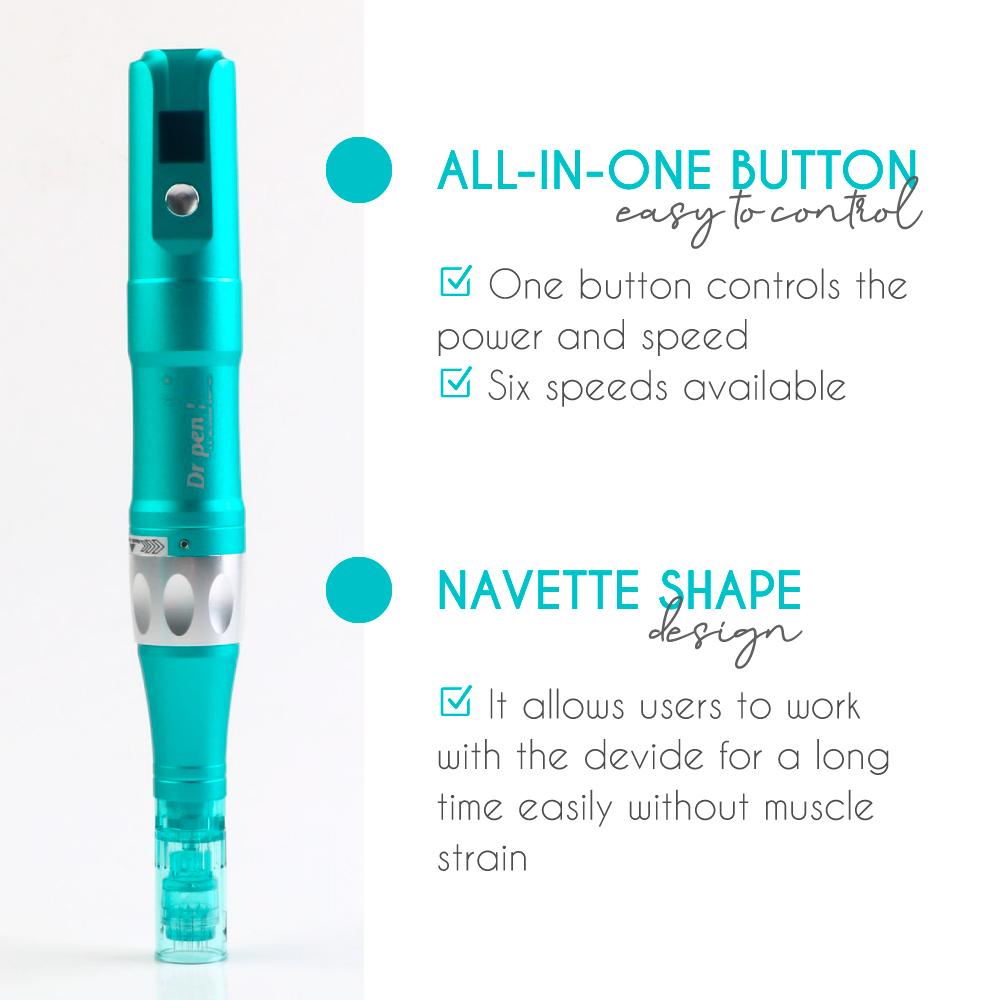 Dr. Pen - A6S Ultima Professional Microneedling Wireless Skincare Pen for Face and Body including Cartridges – 2 X 16 Pins (Maximum Needle Length 0.25mm) SH-Dr pen A6s Avery Rose Beauty