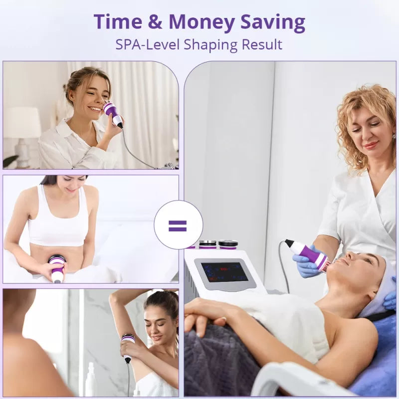 BRÜUN 5 in 1 Ultrasonic Cavitation Machine Body Sculpting Skin Tightening Equipment for Home Care Bruun Beauty