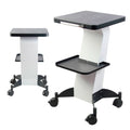 BRÜUN Beauty Salon Rolling Trolley Cart with Tray, Wheels, and Stand – Mobile cart of Aluminum Alloy for Beauty Machines (Hydra Facial or Cavitation) Beauty Spa Cart Bruun Beauty