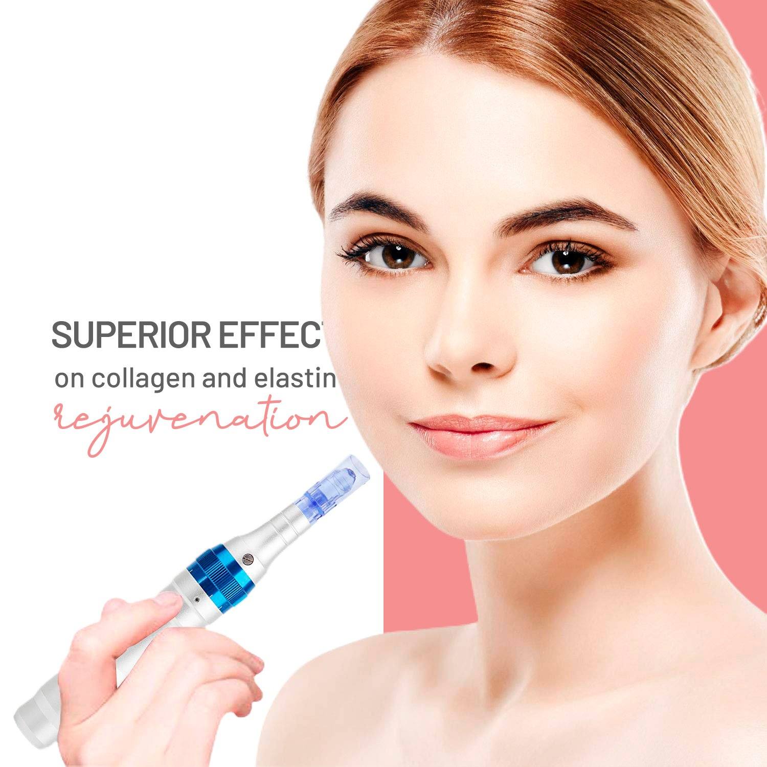 Dr. Pen Ultima A6 - Microneedling Electric Wireless Professional Skincare Kit with Cartridges - 2 X 12 pins (Maximum length of Needles 0.25mm) SH-Dr pen - A6 Avery Rose Beauty
