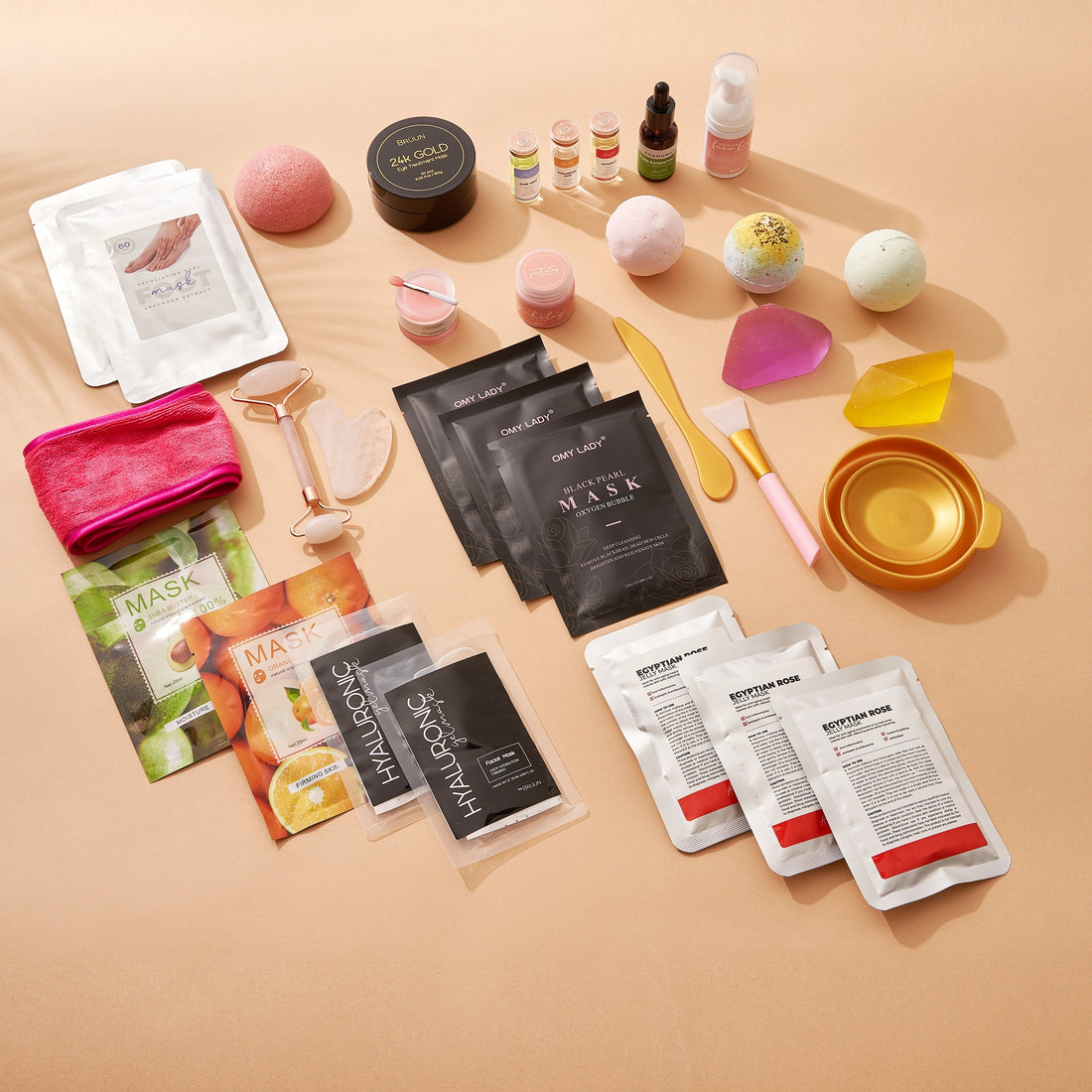 AVUX Beauty Care Bundle 32 pcs Spa set gift on birthday and wedding for girls and women SH-Gift Box-Model B-31 AVUX