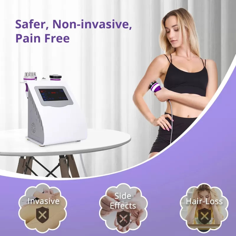 BRÜUN 5 in 1 Ultrasonic Cavitation Machine Body Sculpting Skin Tightening Equipment for Home Care Bruun Beauty