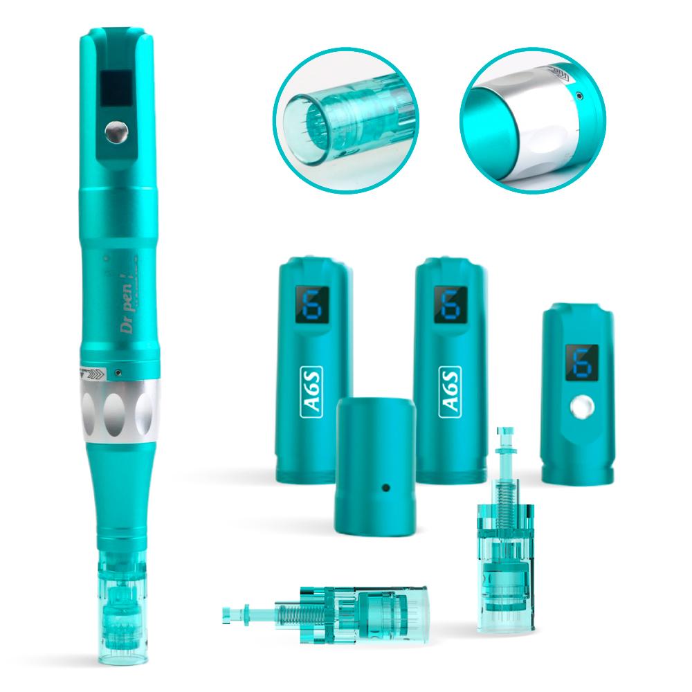 Dr. Pen - A6S Ultima Professional Microneedling Wireless Skincare Pen for Face and Body including Cartridges – 2 X 16 Pins (Maximum Needle Length 0.25mm) SH-Dr pen A6s Avery Rose Beauty