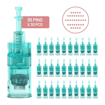 Dr. Pen Needle Replacement Cartridges Pack of 30 Pcs (30 X 36 Pins) - Compatible with Dr pen A6s Ultima SH-A6s-36 Pins Cartridges Avery Rose Beauty