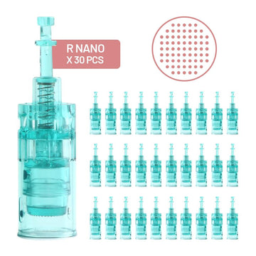 Dr. Pen Needle Replacement Cartridges Pack of 30 Pcs (30 X Nano Round) – Compatible with Dr pen A6s Ultima SH-A6s-Nano round Cartridges Avery Rose Beauty
