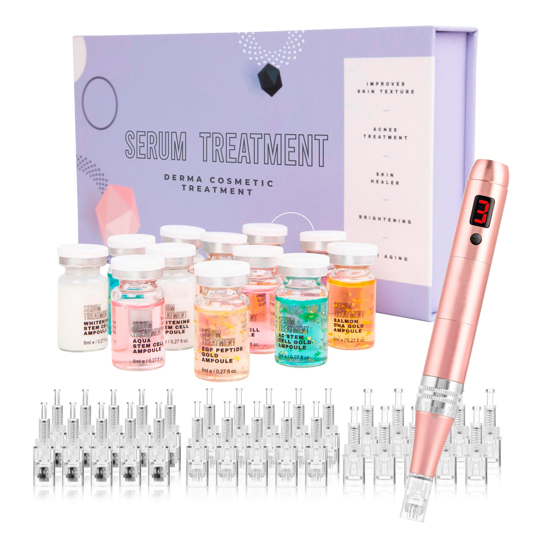 BB Glow Serum + Derma Pen kit with 30 Cartridges Derma Pen-30 - Serum Bruun By Avery