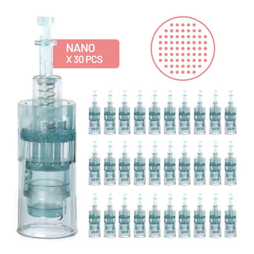 Dr. Pen Needle Replacement Cartridges Pack of 30 Pcs (30 X Nano Round Pins) – Compatible with Dr pen Ultima M8 Avery Rose Beauty