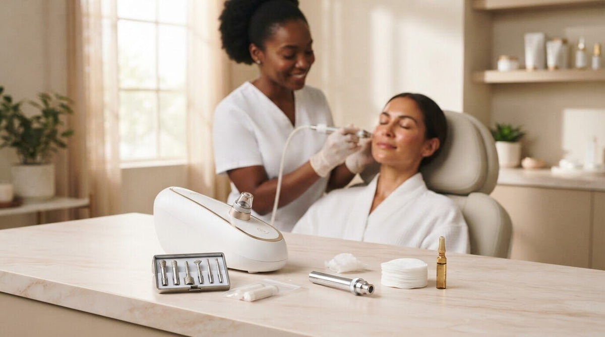 Microdermabrasion machines for at-home and professional use
