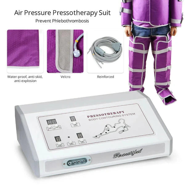 BRÜUN Pressotherapy Air Pressure Slimming Body Detox & Lymphatic Drainage Machine Bruun Beauty 