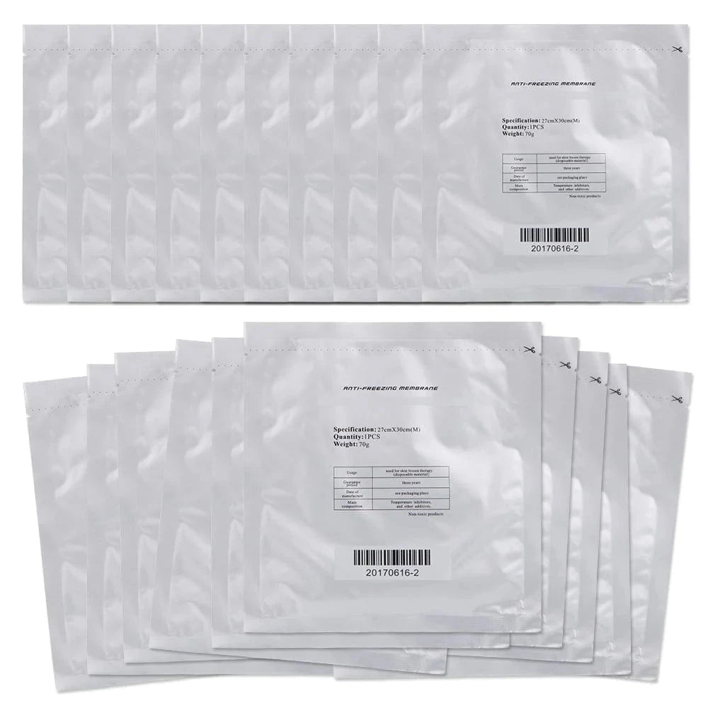 BRÜUN 10 Pcs Antifreeze Membranes (30cm x 27cm) for Body Fat Freezing Treatments Bruun Beauty 