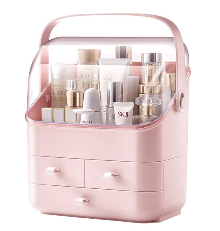 "30% Discount on Open Box" Skin Care Cosmetic Storage Bin Makeup Box Bruun Beauty Rose 