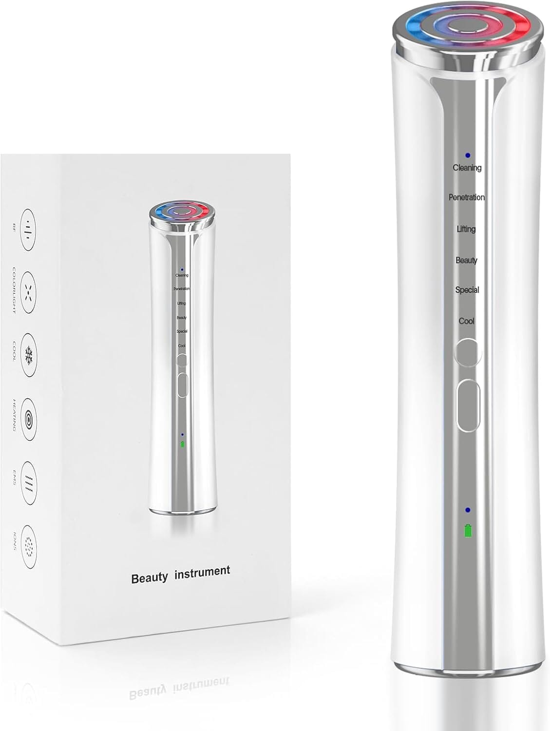 BRÜUN 6-in-1 Microcurrent Facial Device – Professional Skin Tightening & Anti-Aging Tool for Face, Eyes, and Neck Bruun Beauty 