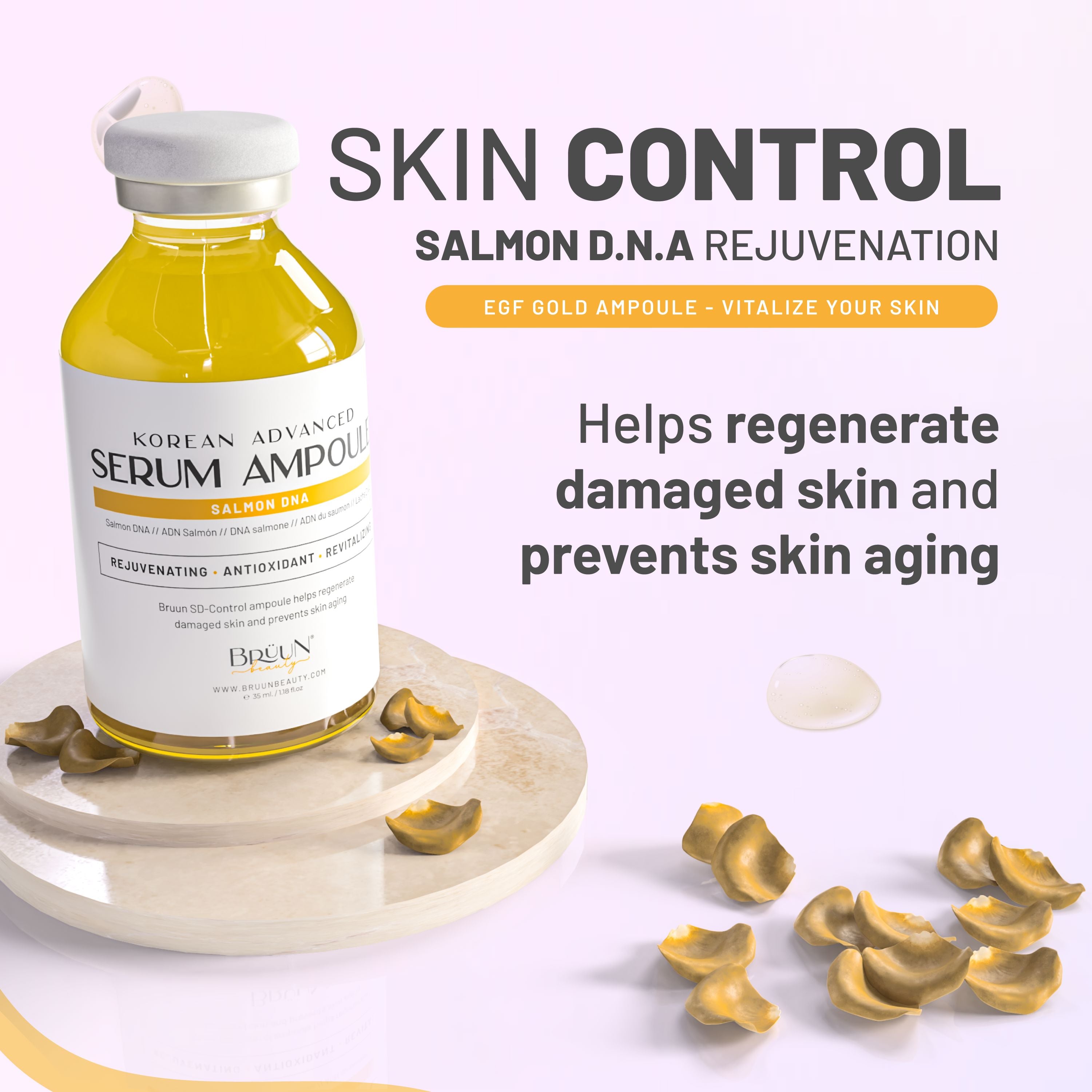 Advanced Microneedling Serum SD - Control Salmon DNA Ampoule Serum SH= SD Control Serum Bruun Beauty 