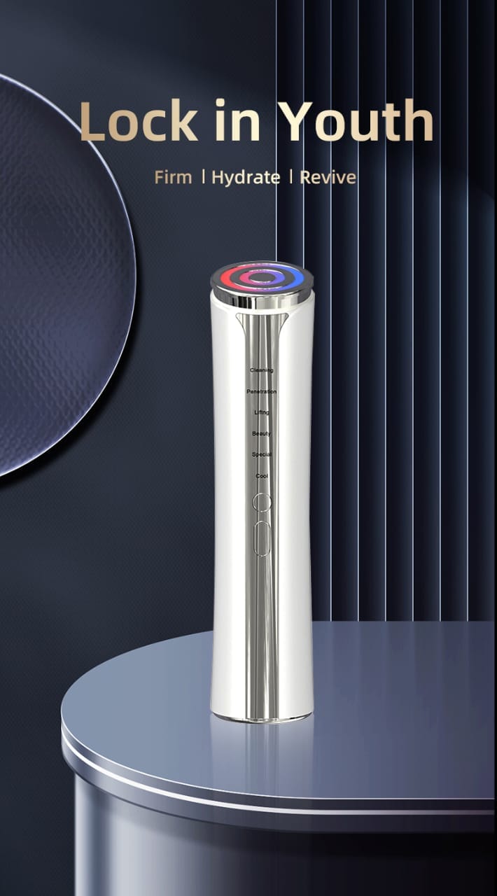 BRÜUN 6-in-1 Microcurrent Facial Device – Professional Skin Tightening & Anti-Aging Tool for Face, Eyes, and Neck Bruun Beauty 